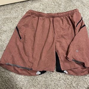 Lululemon athletic shorts - salmon color